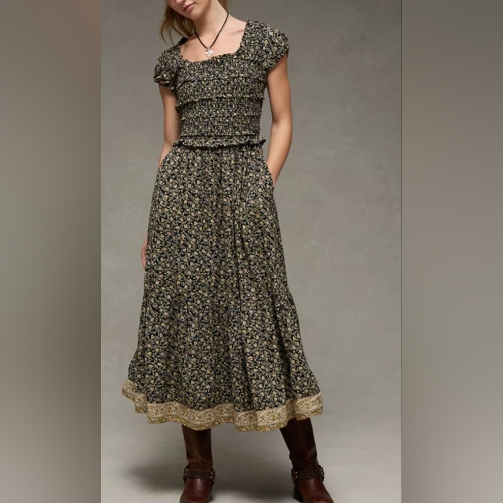 American Eagle Smocked Midi Dress